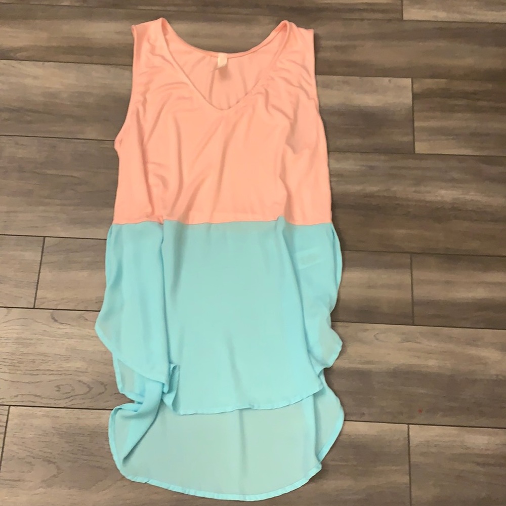 NWOT tank top with chiffon bottom